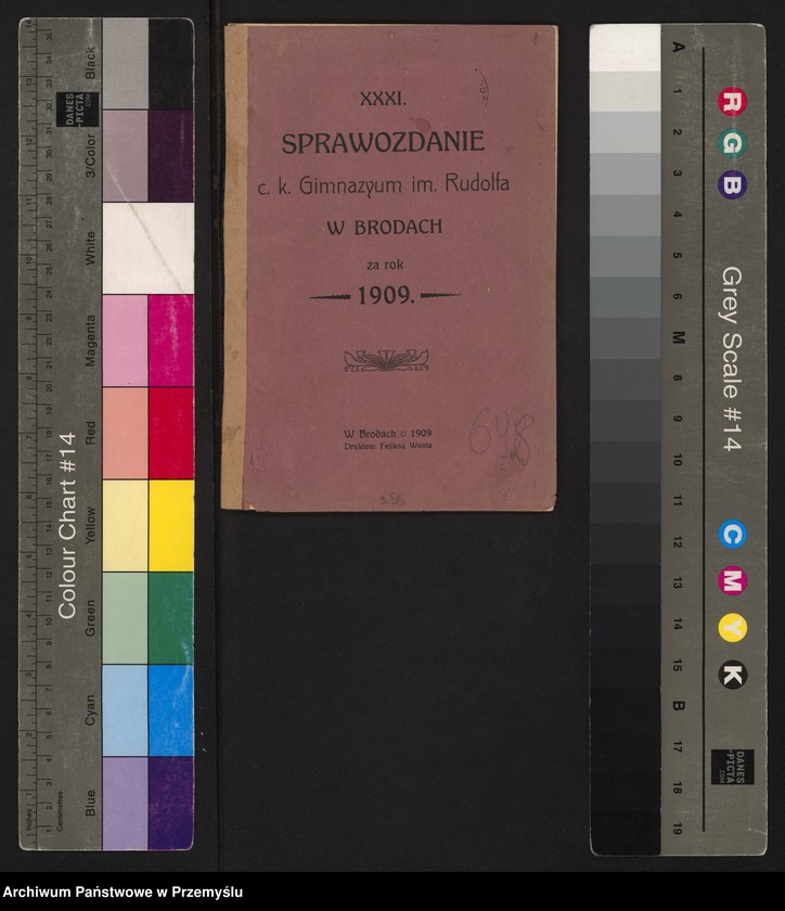 image.from.unit.number "XXXI Sprawozdanie c.k. Gimnazjum im. Rudolfa w Brodach za rok 1909"