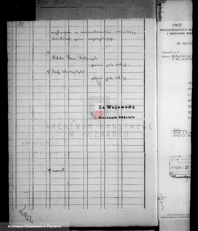 Obraz 15 z jednostki "Majątek Kosztowo powiatu wyrzyskiego wyłączenie z art. 5 ustawy o wykonaniu reformy rolnej"