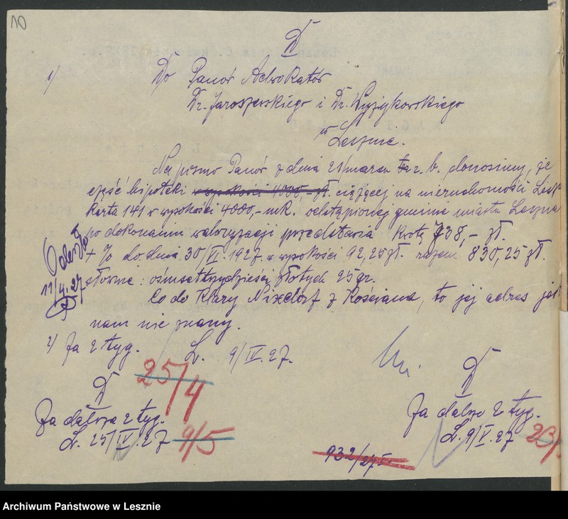 Obraz 13 z jednostki "[Różne hipoteki]"