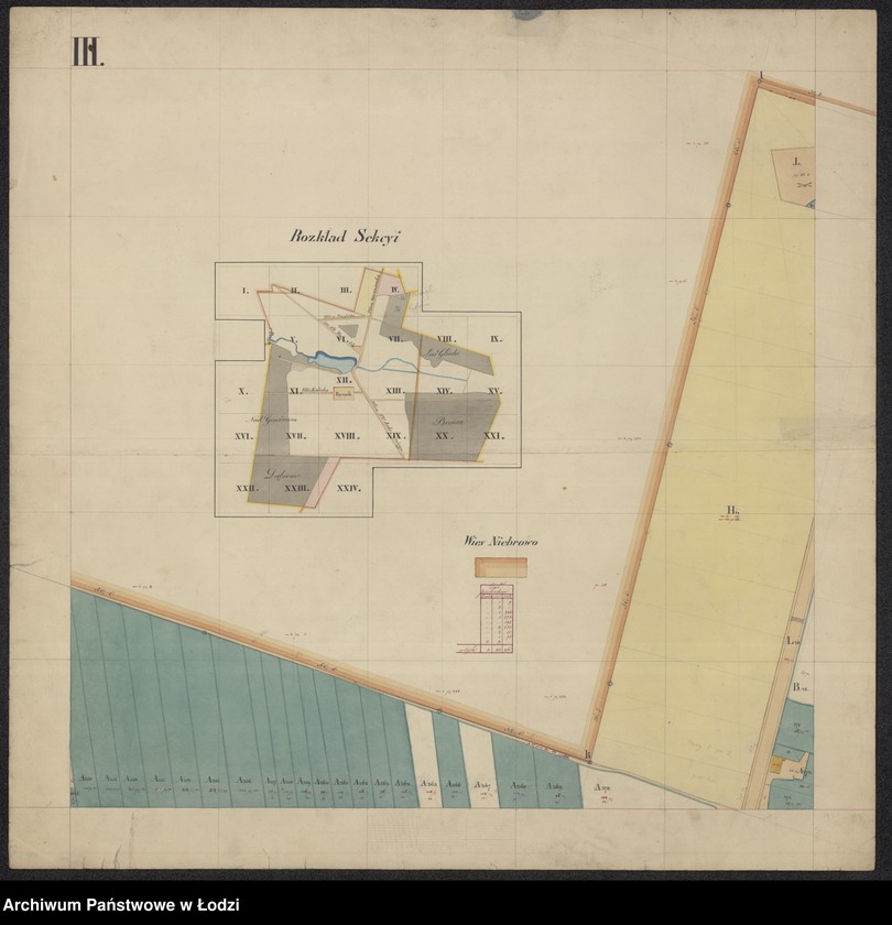 Obraz 5 z jednostki "Pierworys pomiaru territorium Miasta Tomaszowa Mazowieckiego z przyległymi gruntami i lasami do dóbr Tomaszowa należącymi ..."