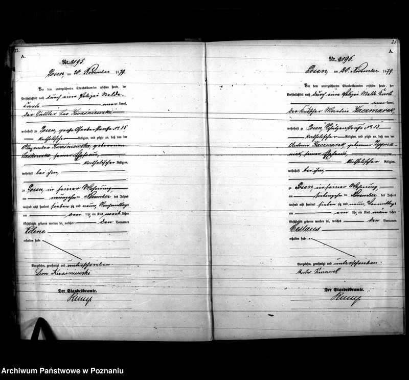 Obraz 14 z jednostki "Księga urodzeń t. V"