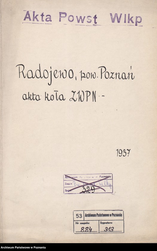 Obraz 3 z jednostki "Radojewo, powiat Poznań - akta koła."