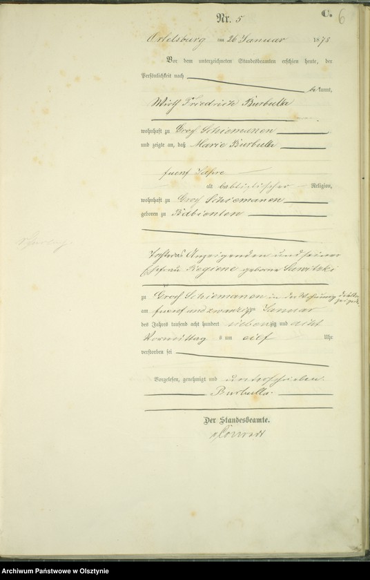 image.from.unit.number "Sterbe-Haupt-Register Nr 1 - 77"