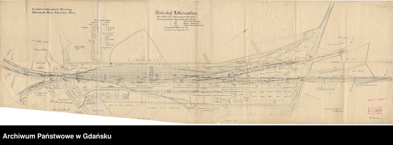image.from.unit.number "Eisenbahndirektionsbezirk Bromberg. Bahnstrecke Posen-Hohensalza-Thorn. Bahnhof Hohensalza. Kries Hohensalza. Regierungsbezirk Bromberg. Mitte Empfangsgeb: km 106,59 der Strecke Posen-Thorn, 0,30 der Strecke Hohensalza-Bromberg, 39,21 der Strecke Rogasen-Hohensalza, 60,09 der Strecke Mogilno-Strelno-Hohensalza. Telegraphische Abkürzung hsa. Zustand im December 1917"