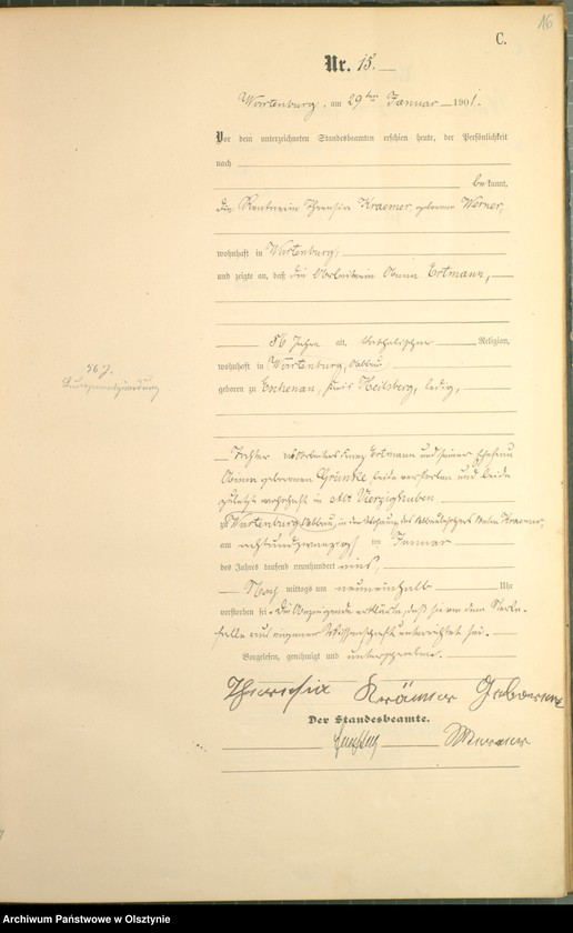 image.from.unit.number "Sterbe-Haupt-Register Nr 1 - 125"