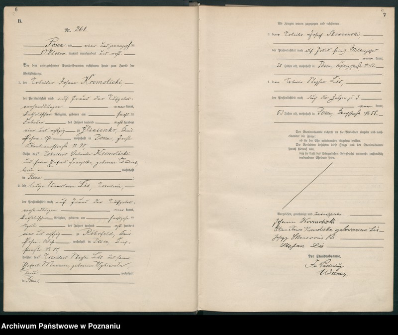 Obraz 6 z jednostki "Księga miejscowa małżeństw tom II [Rejestr główny małżeństw]"