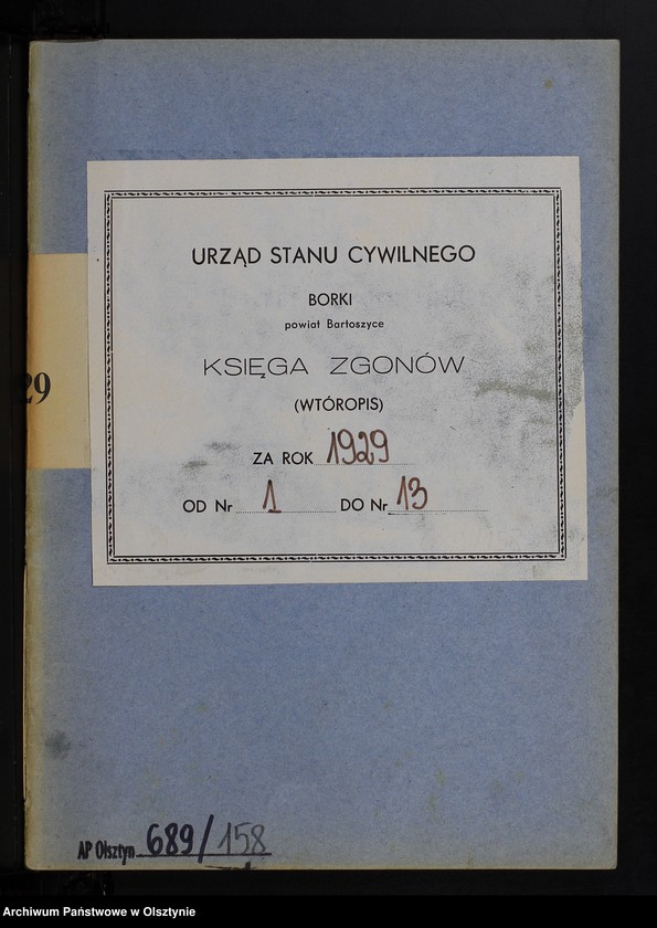 image.from.unit.number "Sterbe-Neben-Register Nr 1 - 13 [ Księga zgonów - wtóropis ]"