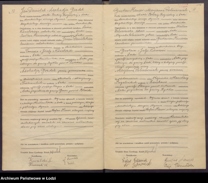 Obraz 8 z jednostki "Akta małżeństw"