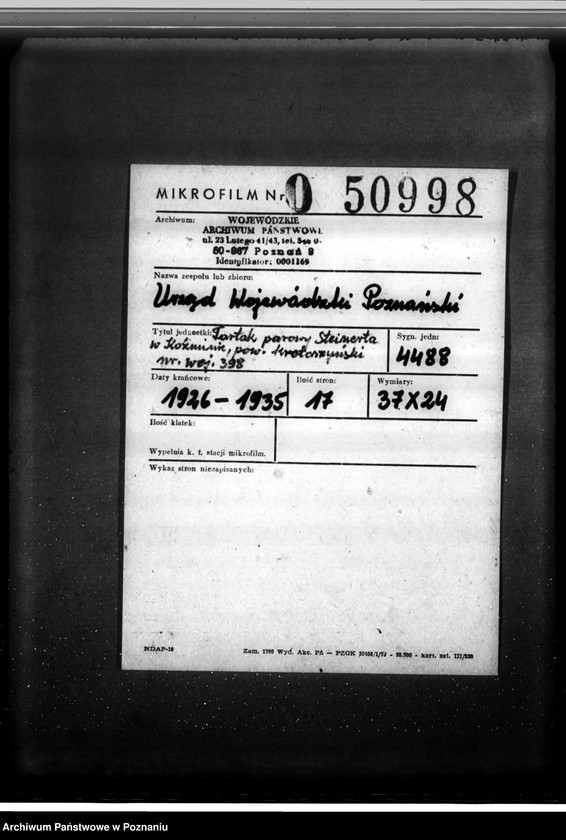 Obraz 2 z jednostki "Tartak parowy Steinerta w Koźminie pow. krotoszyński nr woj. 398"