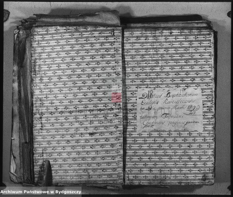 image.from.unit.number "Duplicate der Kirchen Bücher von Kościelec"