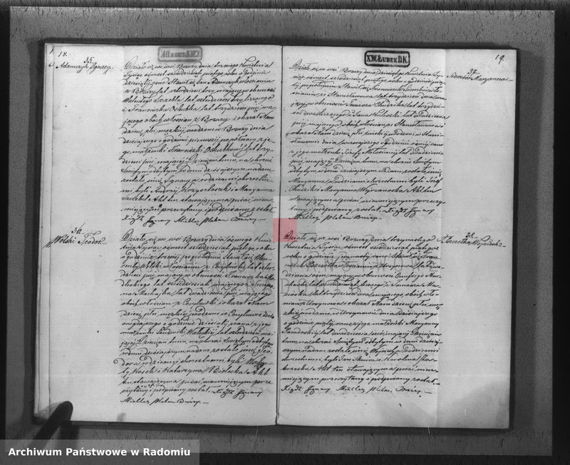 Obraz 12 z jednostki "[Akta stanu cywilnego wyznania rzymskokatolickiego parafii Brzóza 1865]"