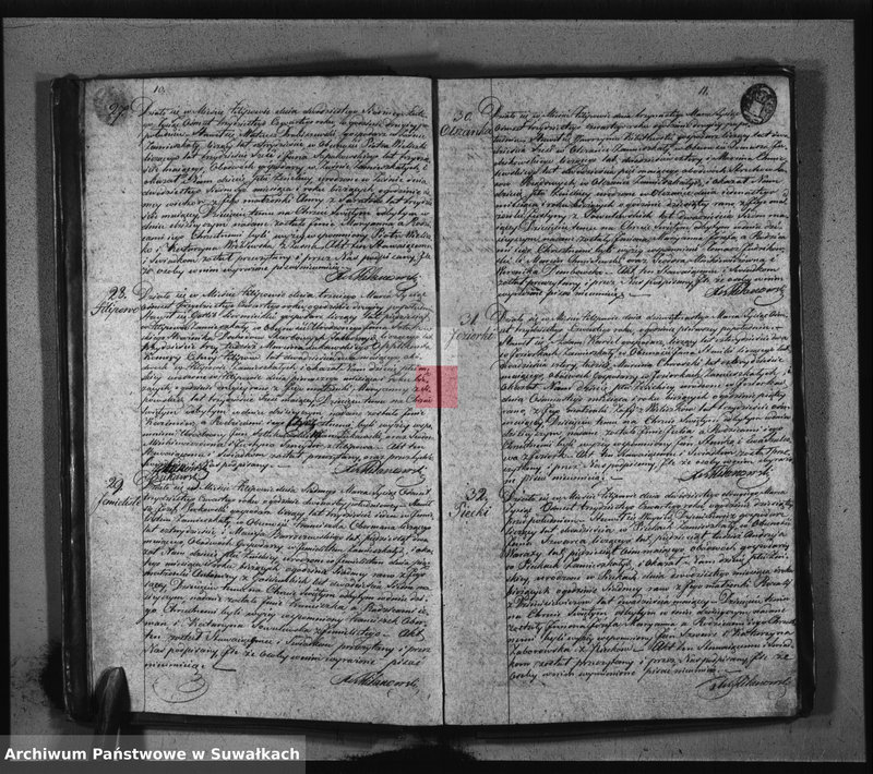 image.from.unit.number "Duplikat Aktów Urodzonych Zaślubionych i Zeszłych Urzędnika Stanu Cywilnego Parafij Filipowskiey z Roku 1834-go"