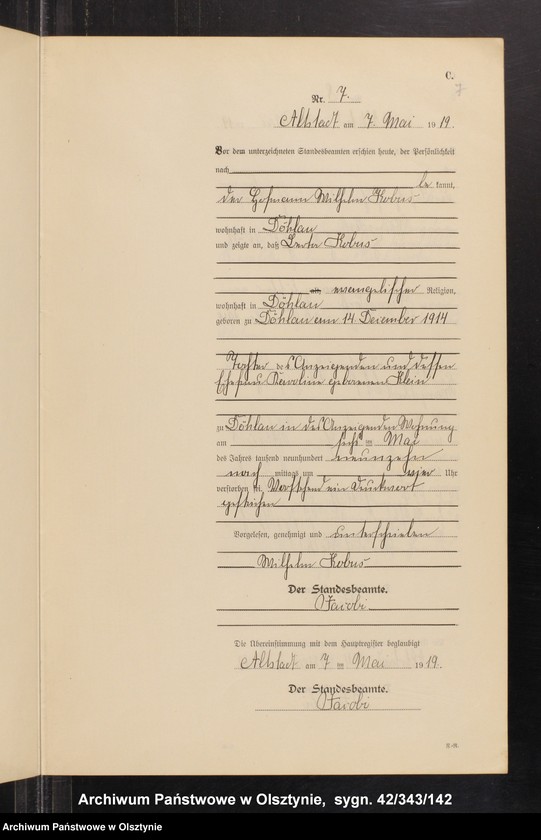 image.from.unit.number "Sterbe-Neben-Register Nr 1-20"