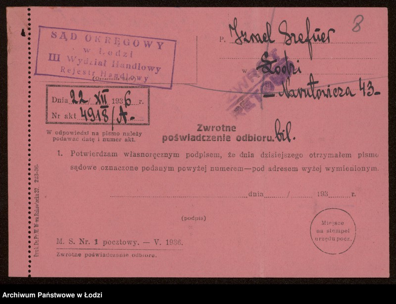 Obraz 10 z jednostki "Izrael Szefner – skład żelaza"