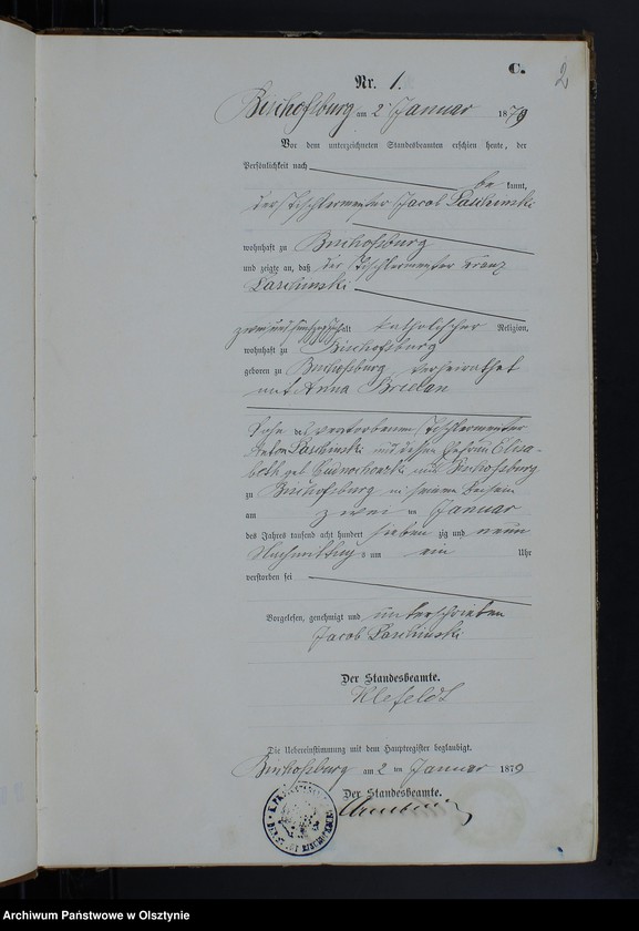 image.from.unit.number "Sterbe-Neben-Register Nr 1 - 144"