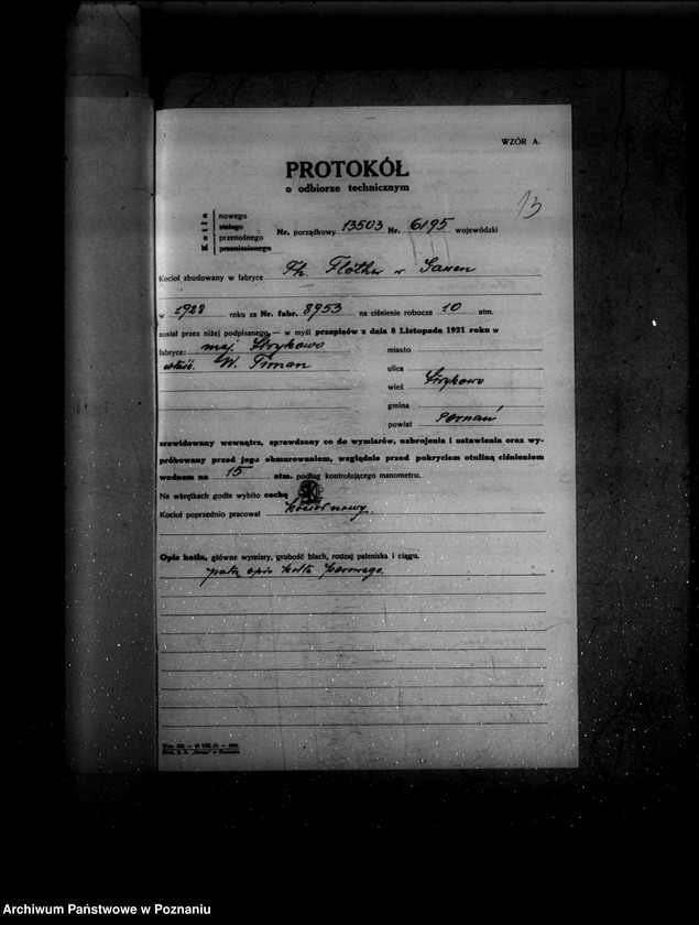 Obraz 18 z jednostki "Majętność Strykowo powiat poznański własność Tiemann nr woj. kotła 6195"