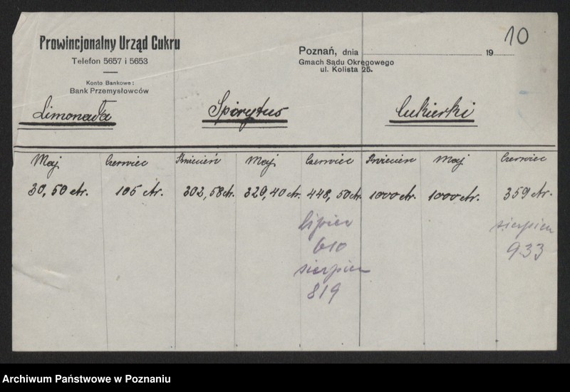 Obraz 12 z jednostki "[Wykazy zakładów przemysłowych przerabiających produkty rolne]"