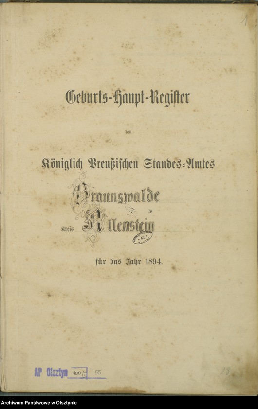 image.from.unit.number "Geburts-Haupt-Register Nr 1 - 103"