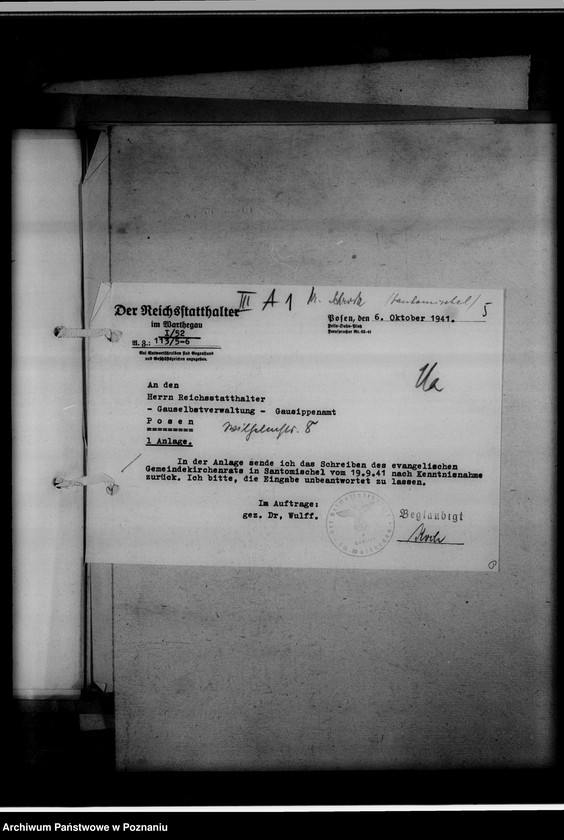 Obraz 9 z jednostki "Einziehungsprotokolle [ksiąg kościelnych] Kreis Schroda [powiat średzki]"