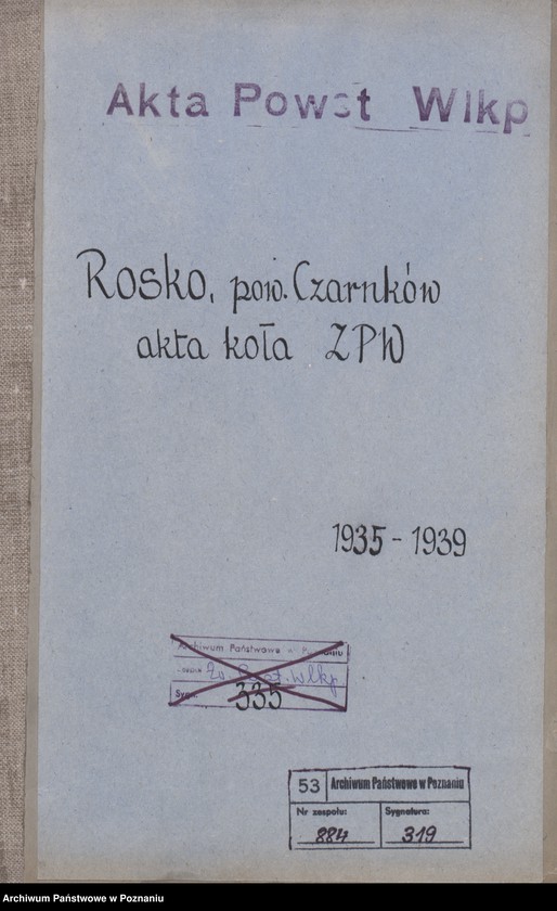 Obraz 3 z jednostki "Rosko, powiat Czarnków - akta koła."