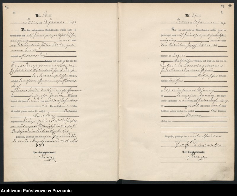 Obraz 11 z jednostki "Księga urodzeń"