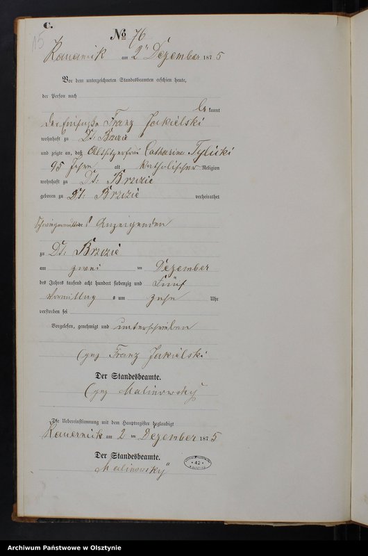 image.from.unit.number "Sterbe-Neben-Register Tom II,Nr 63 - 79"