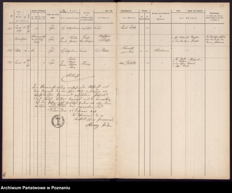 Obraz 16 z jednostki "[Akta urodzeń i chrztów, zgonów, ślubów]"
