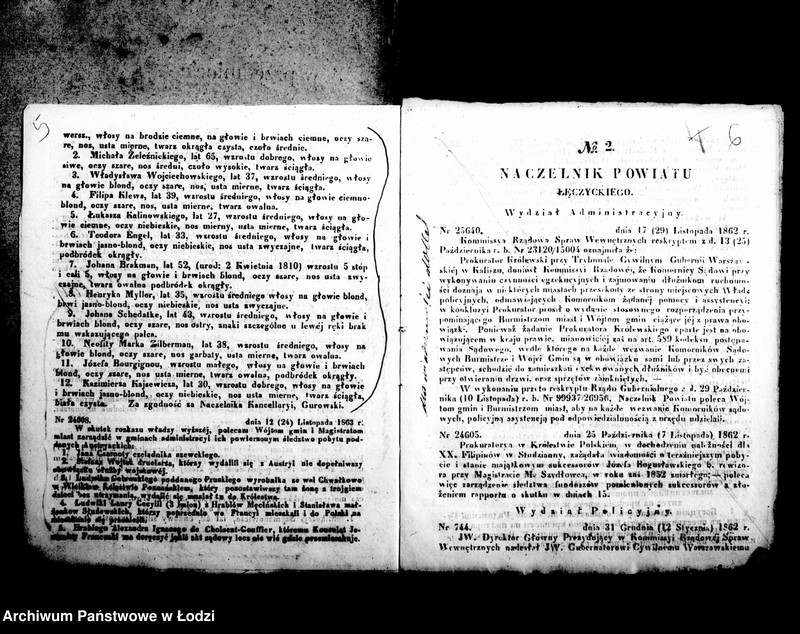 Obraz 8 z jednostki "Akta w przedmiocie urządzeń policyjnych i korespondencji w wypadkach krajowych"