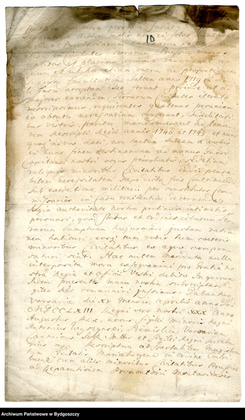 image.from.unit.number "Schriftwechsel der Stadt Neuenburg mit Dirschau"