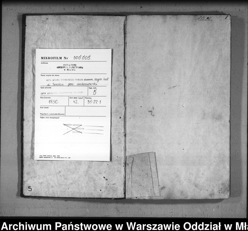image.from.unit.number "Akta urodzeń, małżeństw i zgonów"