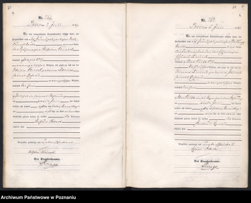 Obraz 14 z jednostki "Księga urodzeń t. II"