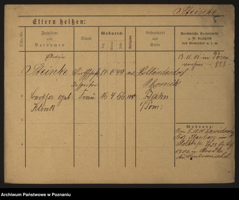 Obraz 15 z jednostki "Stainke (Stein...) - Stamwitz"