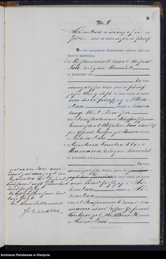 image.from.unit.number "Heiraths-Neben-Register Nr 1 - 22"