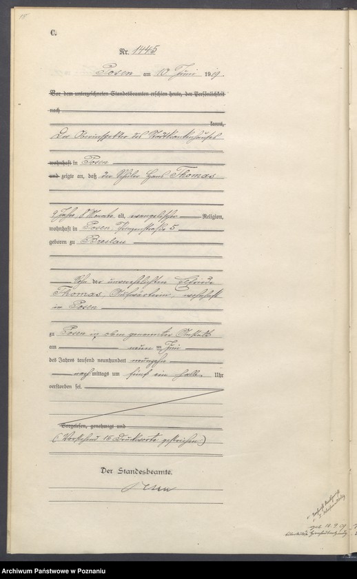 Obraz 20 z jednostki "Księga miejscowa zgonów tom IV [Rejestr główny zgonów]"