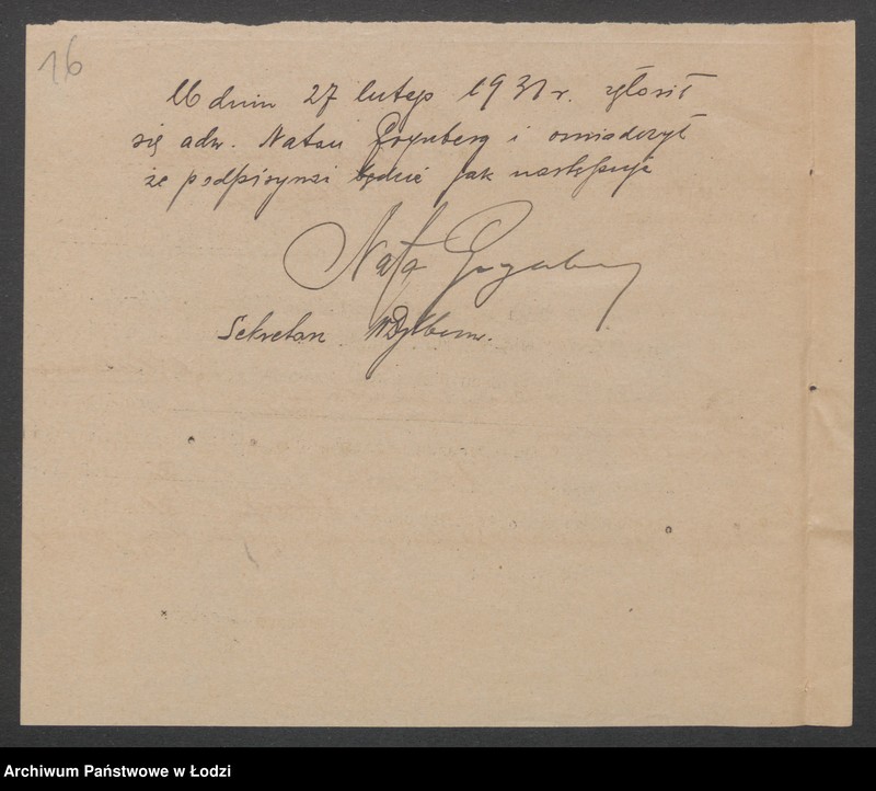 Obraz 18 z jednostki "J. Ciechanowski i J.Szura- handel towarami włókienniczymi"