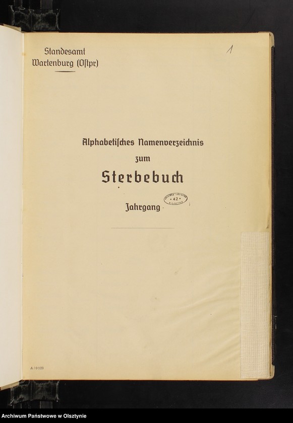 image.from.unit.number "Alphabetisches Namenverzeichnis zum Sterbebuch"