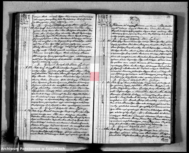 image.from.unit.number "Akta zeszłych gminy suwalskiey od dina 1 stycznia do dnia ostatniego grudnia 1823 roku"