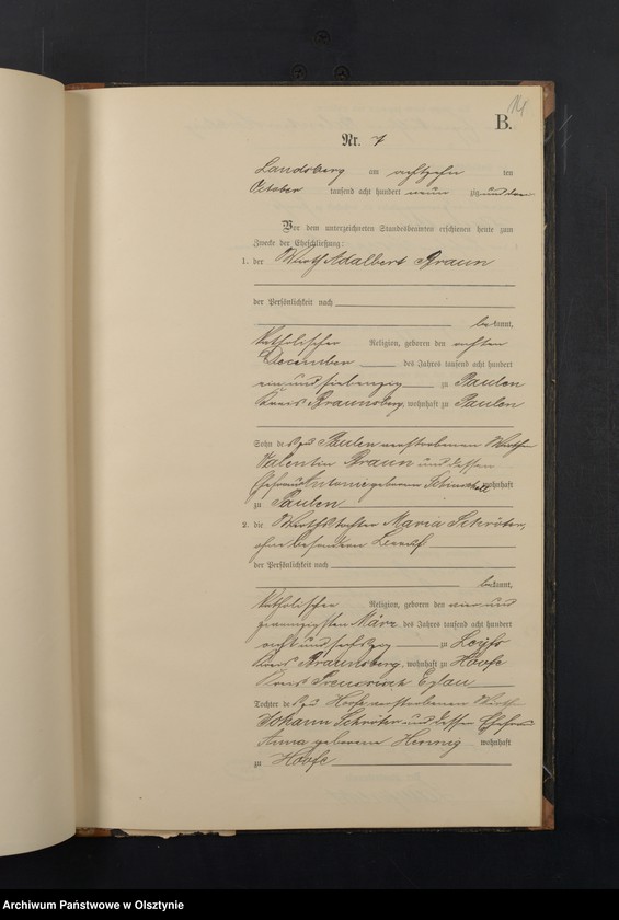 image.from.unit.number "Heiraths-Neben-Register Nr 1 - 10"