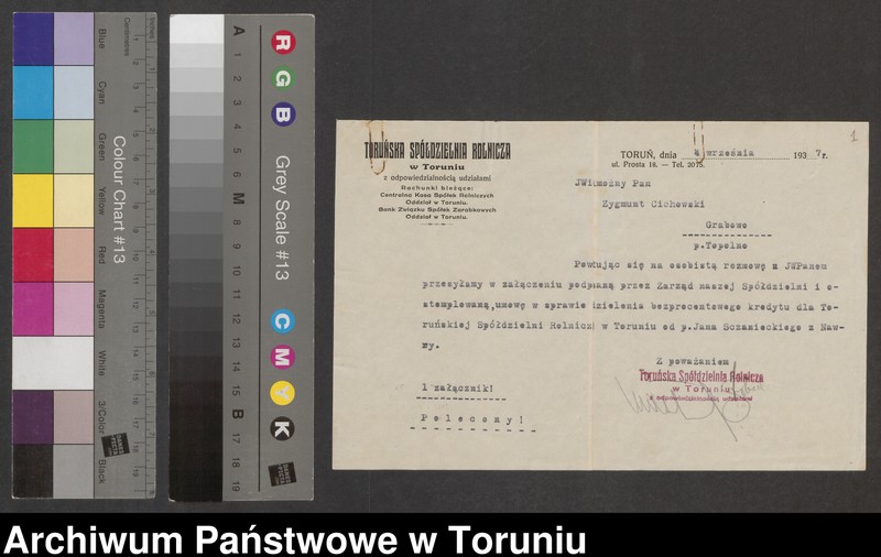 image.from.unit.number "[Jan Mieczysław Sczaniecki. Pisma dot. postępowania wobec spółdzielni "Rolnik" w Chełmży w stanie upadłości, list inż. B. Dobrzyckiego nt. organizacji Pierwszej Pomorskiej Wystawy Turystycznej w Toruniu, dyplom z Pom. Wystawy Ogrodniczo - Przemysłowej]"