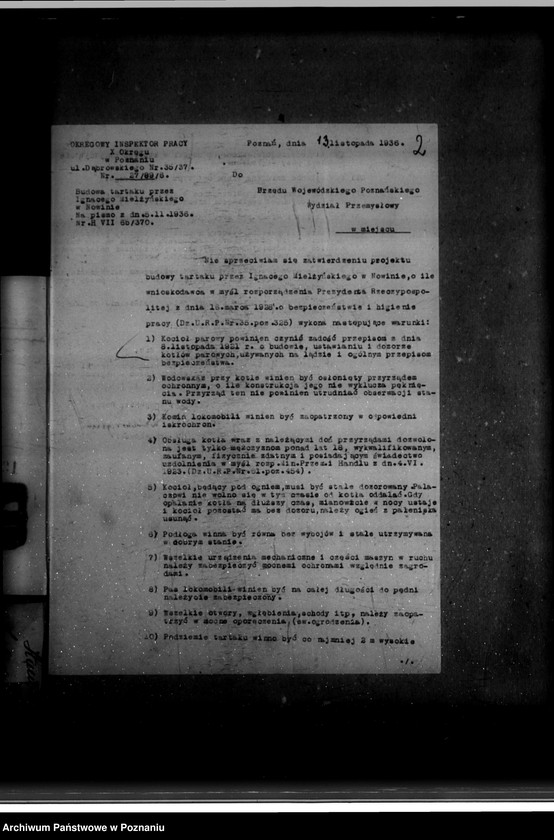 Obraz 7 z jednostki "Zatwierdzenie zakładu przemysłowego tartaku/ Zarząd Dóbr Ign. Mielżyńskiego w Chobienicach powiat wolsztyński"