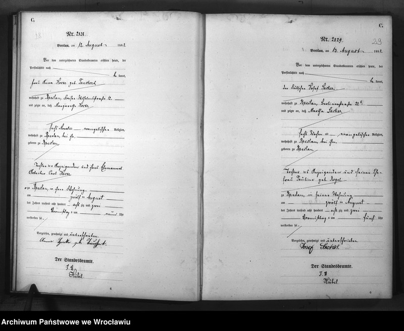 image.from.unit.number "Sterbe-Haupt-Register Breslau II 1882 Band 8"