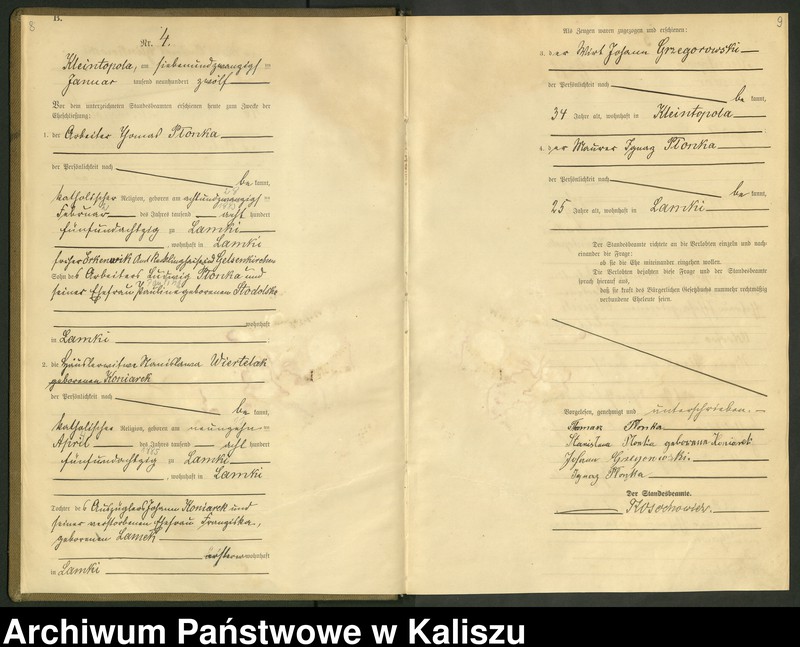 Obraz 7 z jednostki "[Księga małżeństw]"