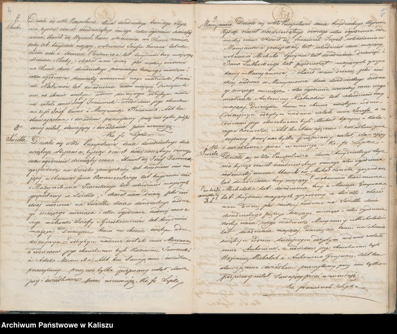 Obraz 5 z jednostki "Księga duplikat akt urodzonych, zaślubionych i zmarłych"