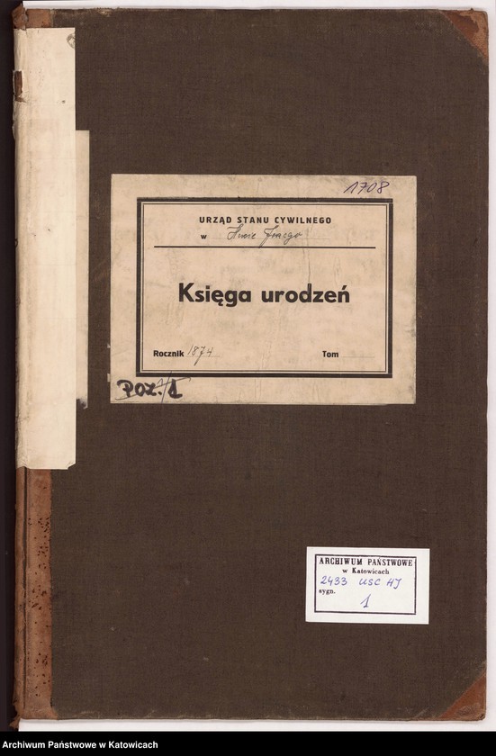 Obraz 2 z jednostki "[Księga urodzeń za rok 1874, nr 1-23]"