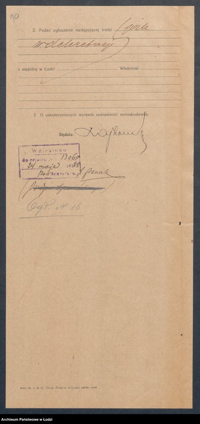 Obraz 12 z jednostki "Franciszek Wolnicki i s-ka – handel winami i wódkami"