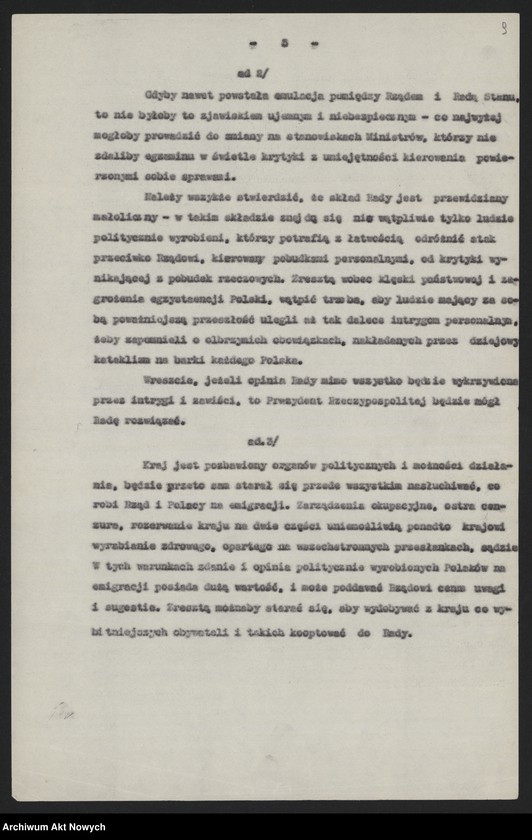 image.from.unit.number ""Memorandum w sprawie przepisów prawnych, dotyczy władz państwowych poza terytorium Państwa". "Dekret Prezydenta Rzeczpospolitej (na emigracji) w sprawie rozwiązania Sejmu i Senatu""