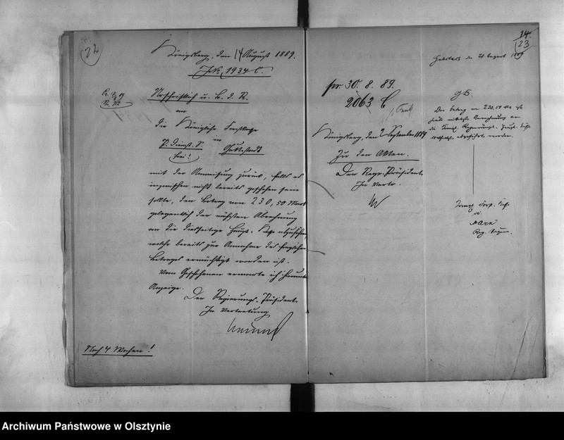 image.from.unit.number "Disciplinar-Untersuchung wieder den Kreissekretär Hoffmann [Hermann] in Guttstadt"