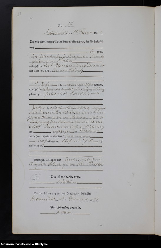 image.from.unit.number "Sterbe-Neben-Register Nr 1 - 84"