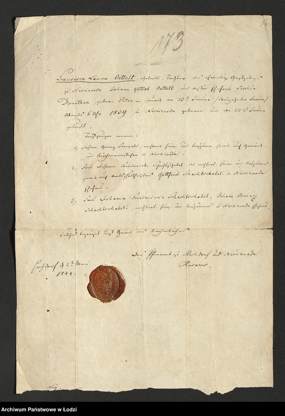 Obraz 18 z jednostki "Dowody metrykalne stałych mieszkańców osady Bałuty nr domu 19"