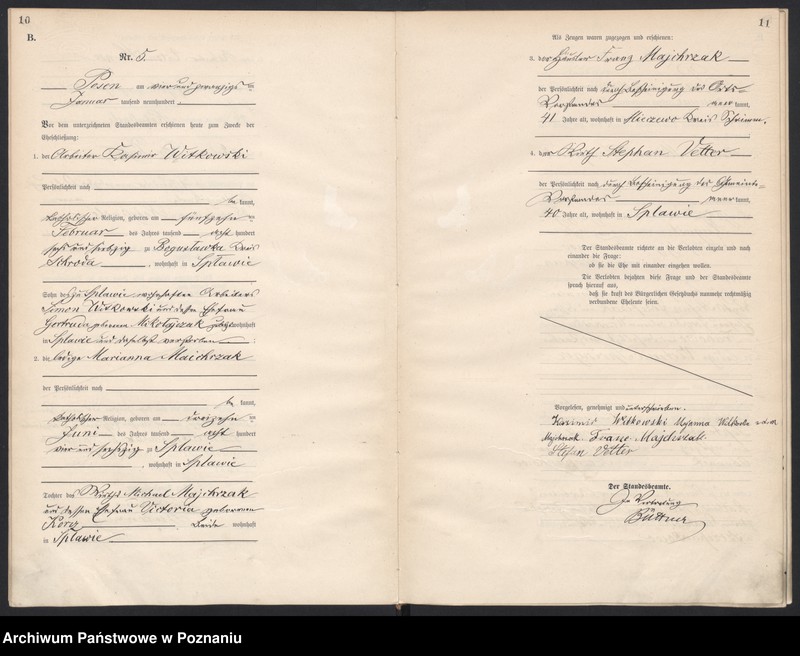 Obraz 7 z jednostki "Księga miejscowa małżeństw"